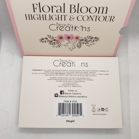 Beauty Creations Floral Bloom Collection Contour & Highlighter - Picture 4 of 4